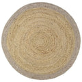 Natural jute and wool rug | taupe color