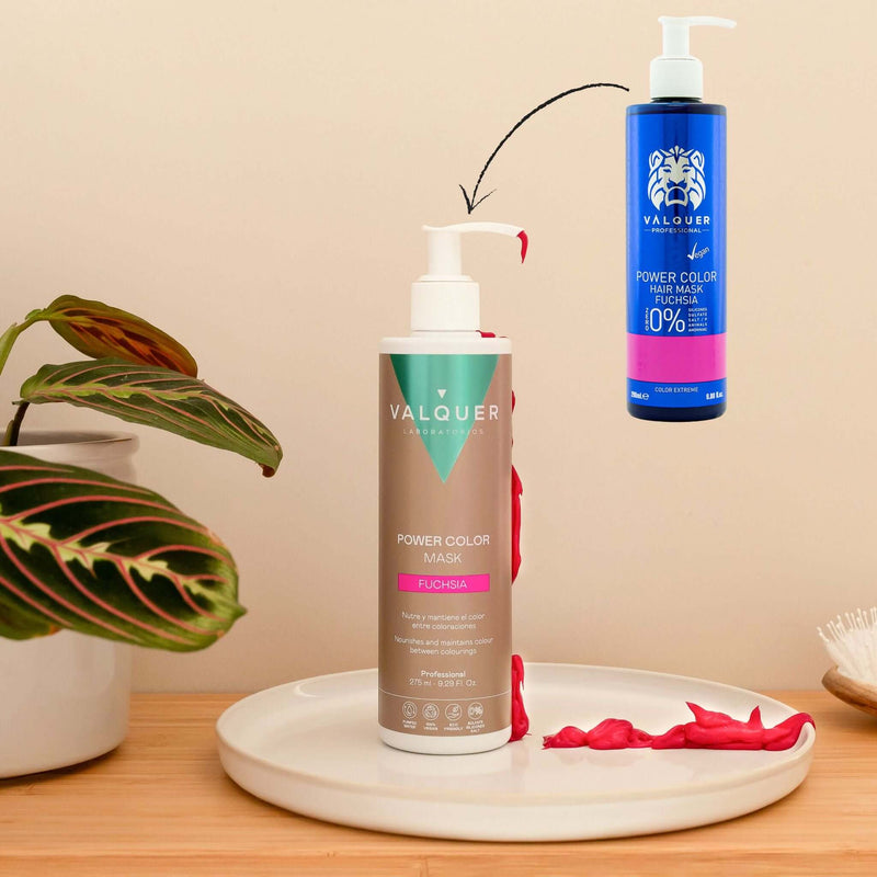 Mascarilla color fucsia temporal | 275 ml