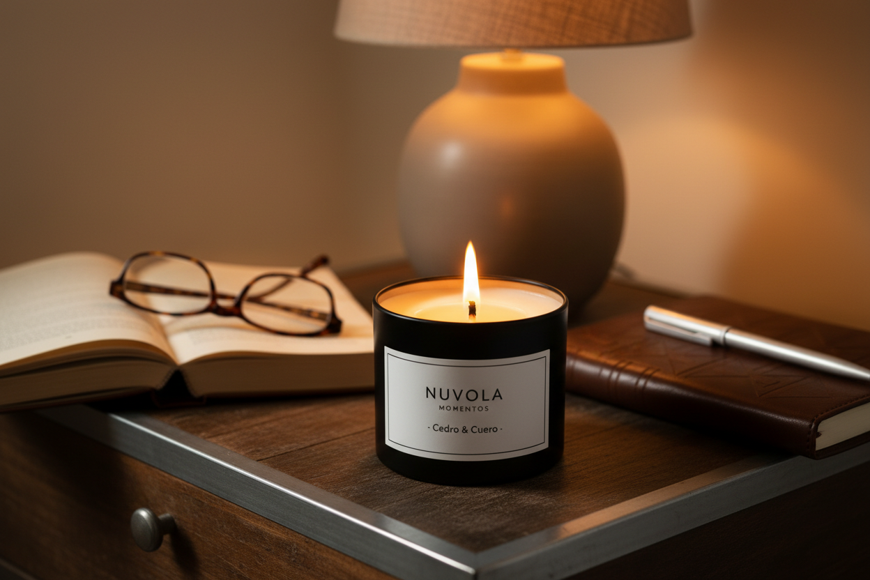 Vela Artesanal Cedro & Cuero o Black Coffe – Lata Negra Día del Padre