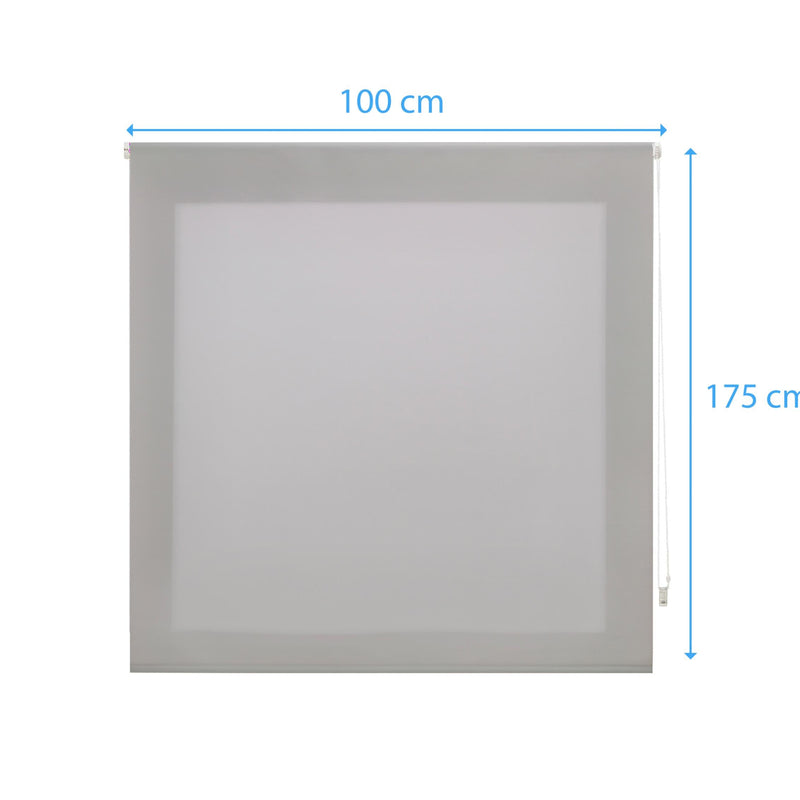 Estor Enrollable 100X175 PLATA Poliéster TranslúcidoHome & Garden > Decor > Window Treatments > Window Blinds & Shades > Shades