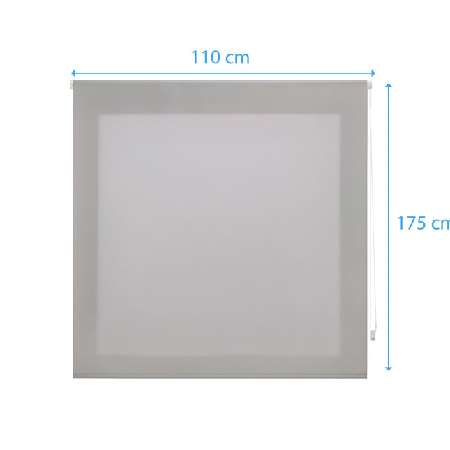 Estor Enrollable 110X175 PLATA Poliéster TranslúcidoHome & Garden > Decor > Window Treatments > Window Blinds & Shades > Shades