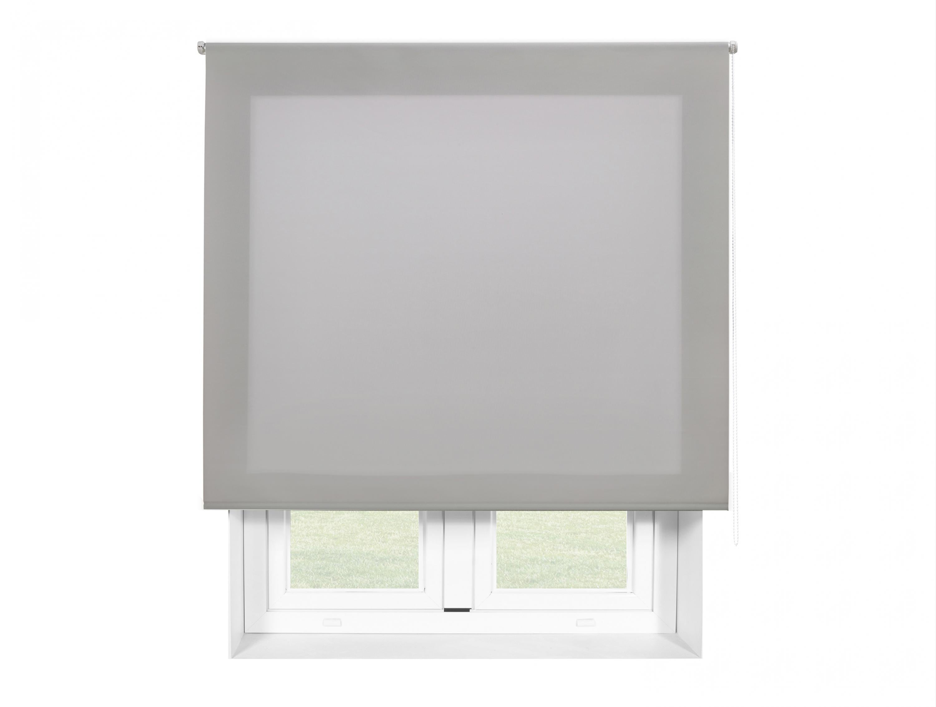 Roller blind 110x175 translucent silver polyester