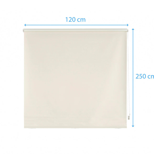 Estor Enrollable 120X250 BEIGE Poliéster TranslúcidoHome & Garden > Decor > Window Treatments > Window Blinds & Shades > Shades
