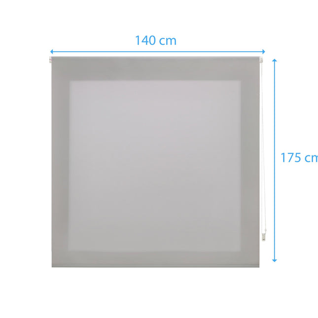 Estor Enrollable 140X175 PLATA Poliéster TranslúcidoHome & Garden > Decor > Window Treatments > Window Blinds & Shades > Shades