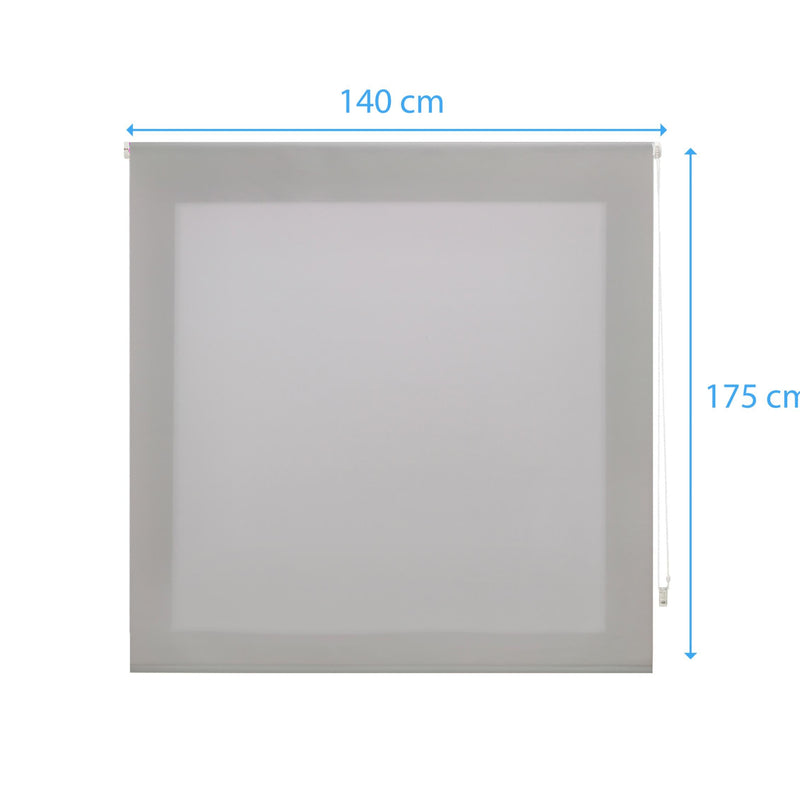 Estor Enrollable 140X175 PLATA Poliéster TranslúcidoHome & Garden > Decor > Window Treatments > Window Blinds & Shades > Shades