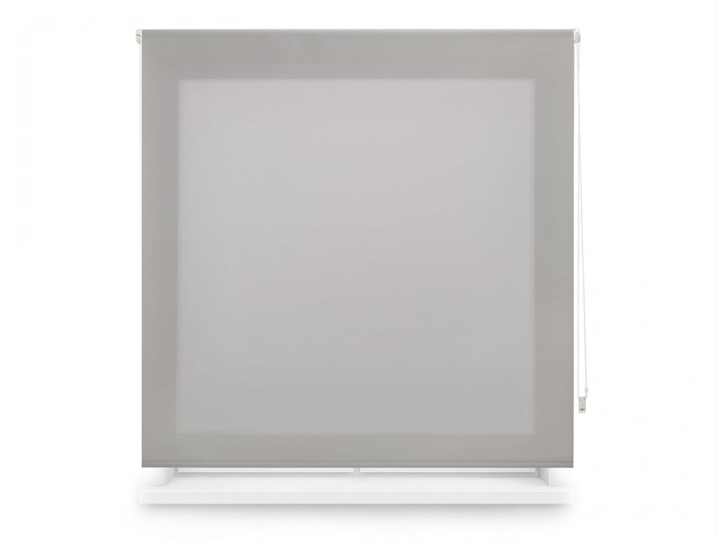 Translucent silver polyester roller blind 150x175