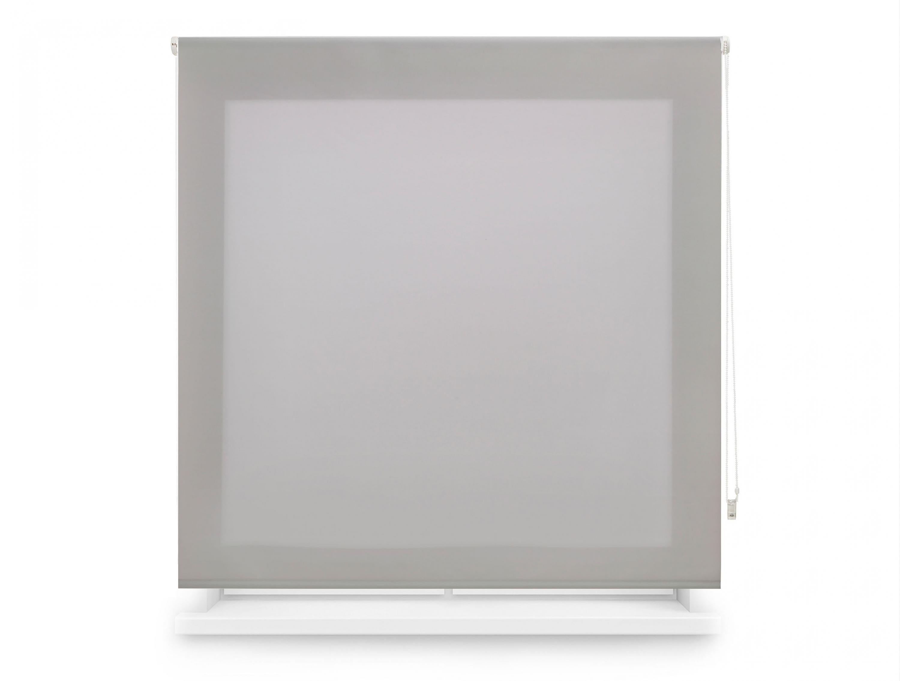 Translucent silver polyester roller blind 150x175