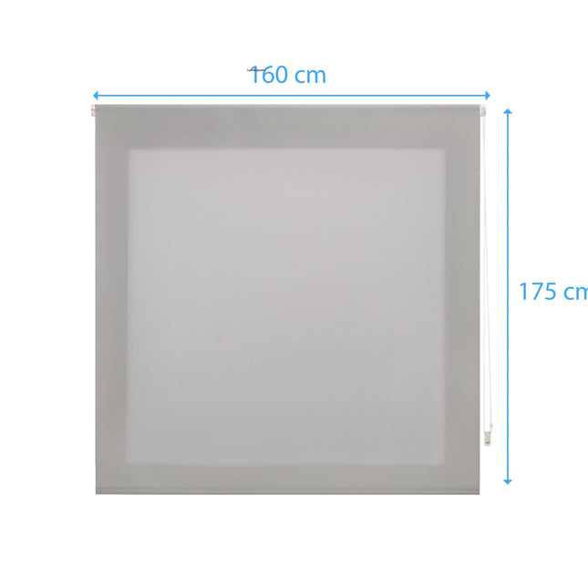 Estor Enrollable 160X175 PLATA Poliéster TranslúcidoHome & Garden > Decor > Window Treatments > Window Blinds & Shades > Shades