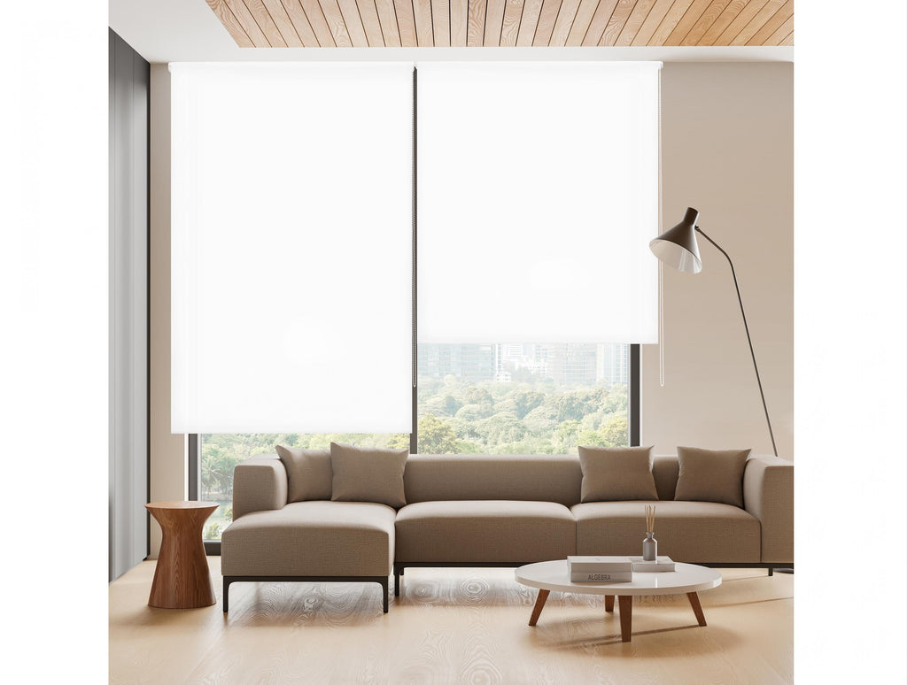 Translucent roller blind for living room 160x250 cm white
