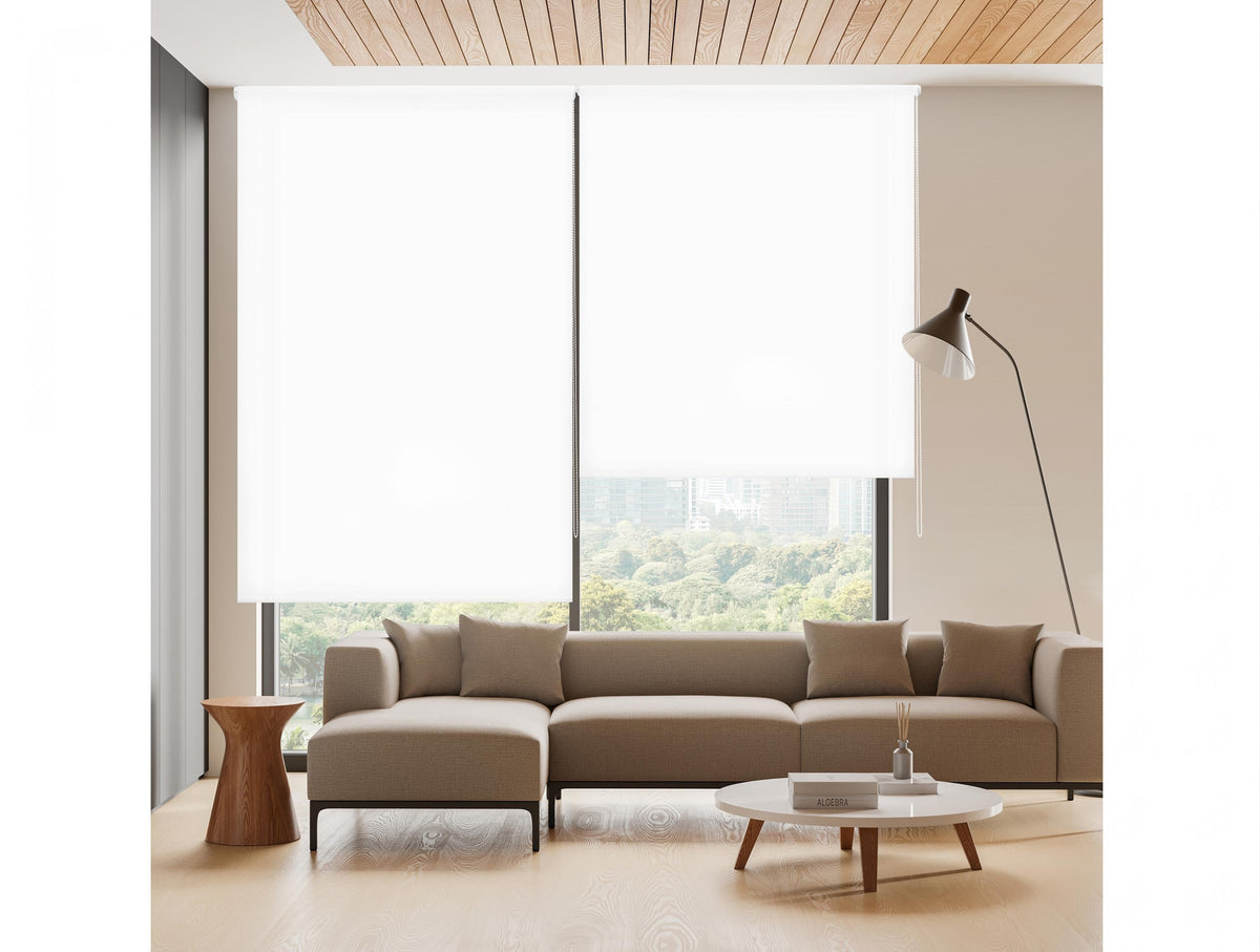 Translucent roller blind for living room 160x250 cm white