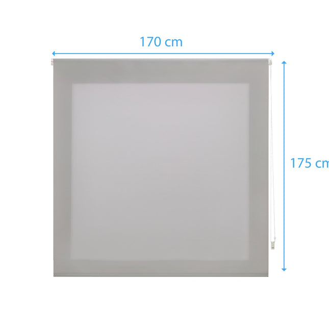 Estor Enrollable 170X175 PLATA Poliéster TranslúcidoHome & Garden > Decor > Window Treatments > Window Blinds & Shades > Shades