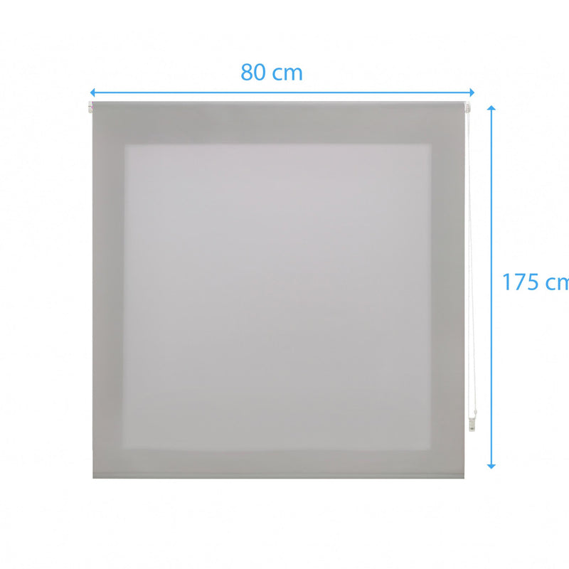Estor Enrollable 80X175 PLATA Poliéster TranslúcidoHome & Garden > Decor > Window Treatments > Window Blinds & Shades > Shades