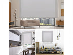 Roller blind 80x175 cm silver translucent polyester