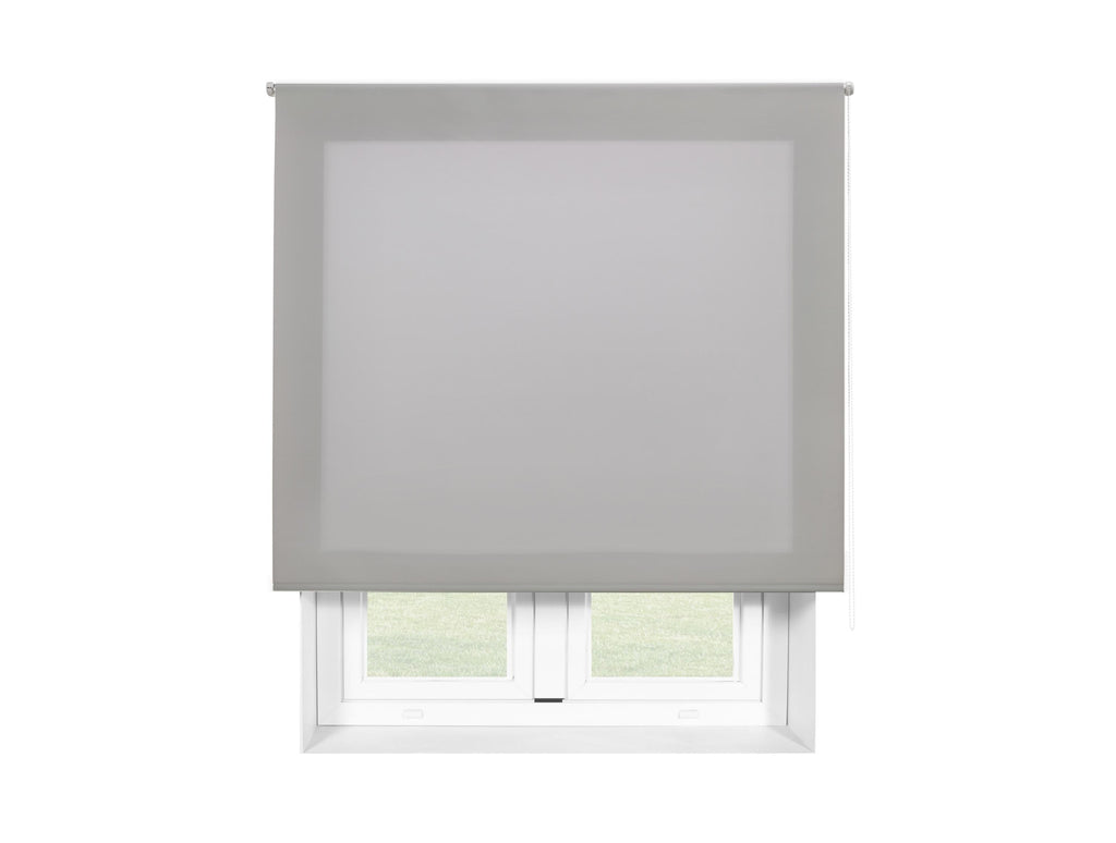 Roller blind 80x175 cm silver translucent polyester