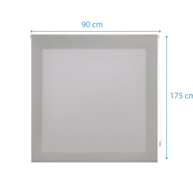 Estor Enrollable 90X175 PLATA Poliéster TranslúcidoHome & Garden > Decor > Window Treatments > Window Blinds & Shades > Shades