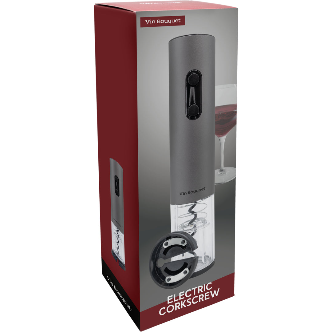Battery-operated electric corkscrew