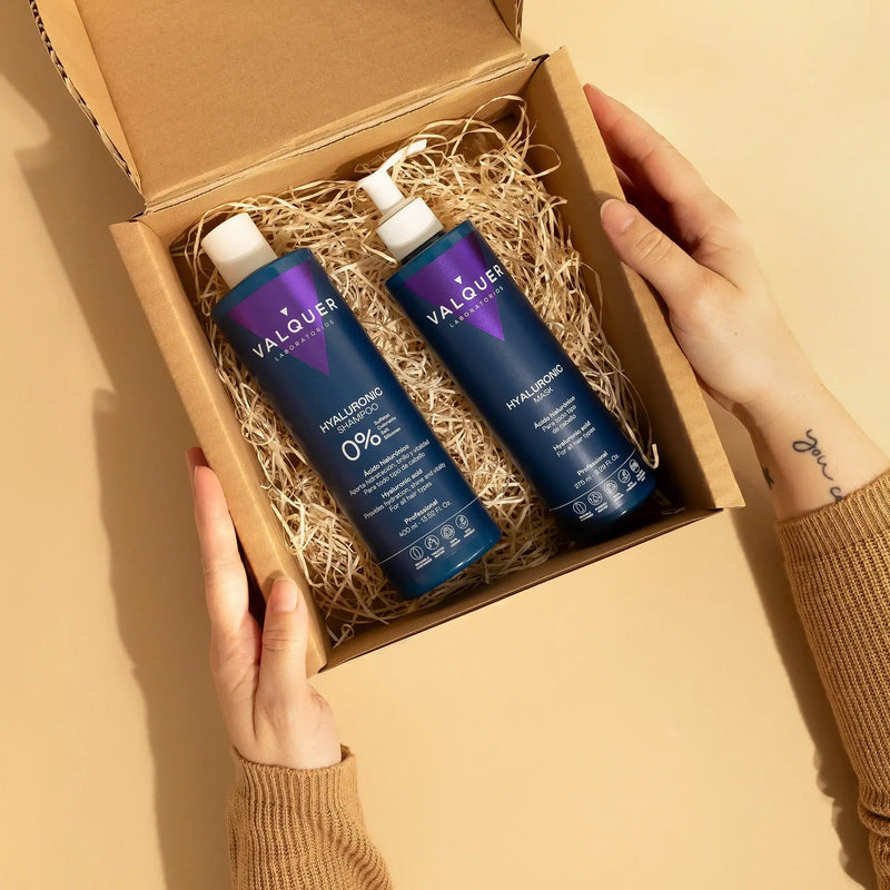 Ácido hialurónico para cabello | pack champú y mascarilla