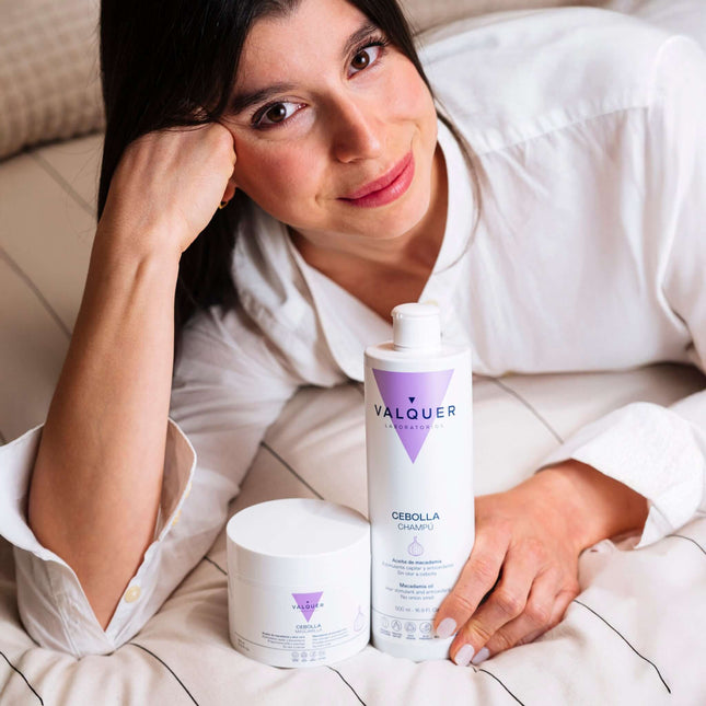 Champú y mascarilla de cebolla para todo tipo de cabellos