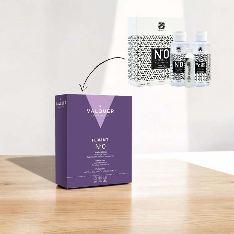 Kit para permanente numero 0 para cabello difícil | vegano