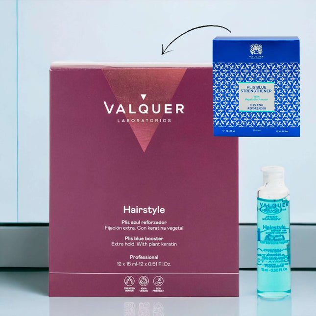 Ampollas capilares azul reforzador para volumen y fijación