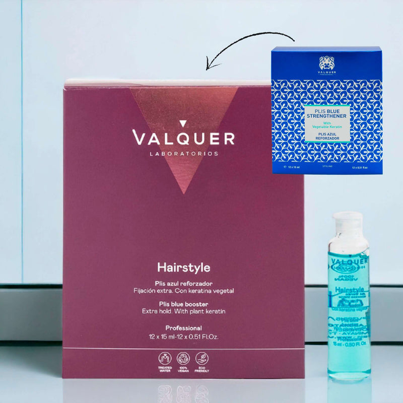 Ampollas capilares azul reforzador para volumen y fijación