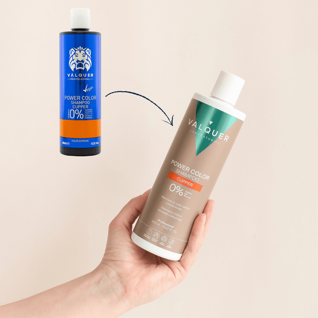 Champú color cobre para realzar tono cobrizo en pelo