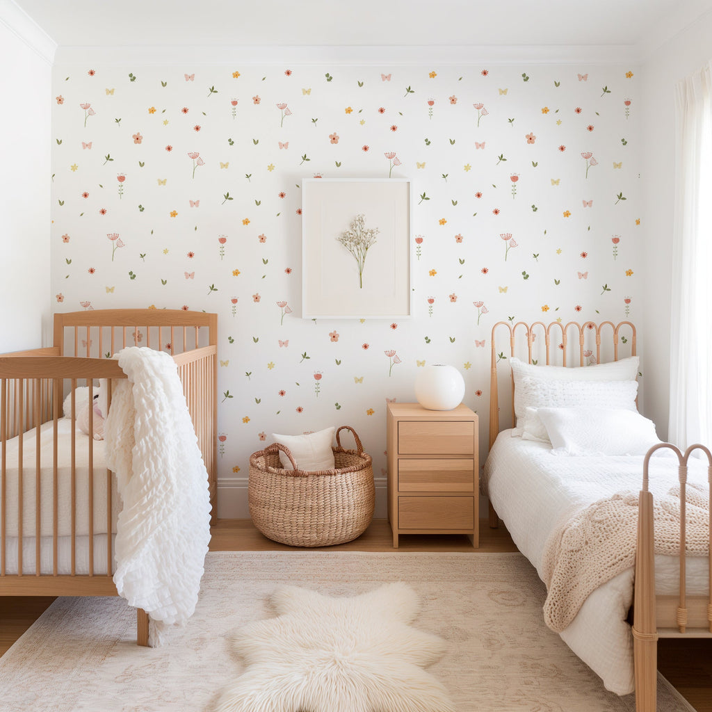 Spring Floral Wallpaper for Kids | Magical Design