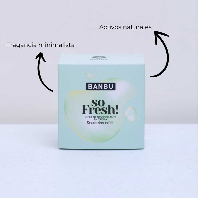 Desodorante crema recarga natural sin aluminio | uso diario