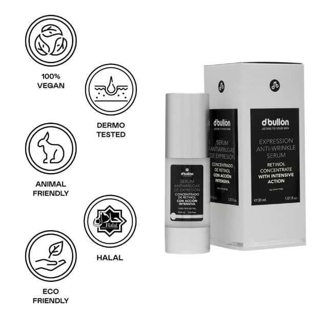 Sérum facial antiarrugas acción intensiva con retinol