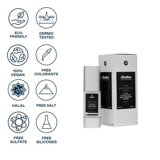 Sérum facial ultra hidratante para piel seca