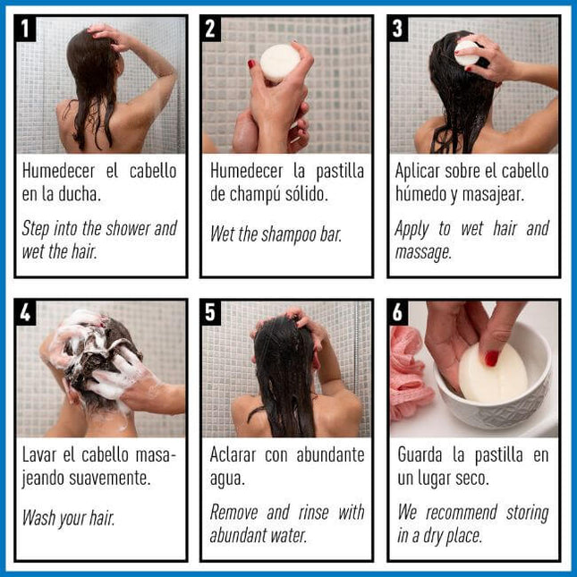 Champús sólidos exóticos 93 por ciento natural | pack de 4