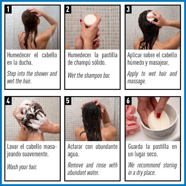 Champús sólidos exóticos 93 por ciento natural | pack de 4