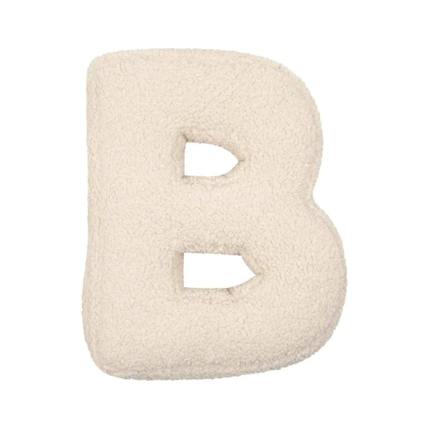 Bouclé Initial Letter Pillow | For Kids and Learning