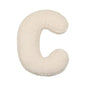 Bouclé Initial Letter Pillow | For Kids and Learning