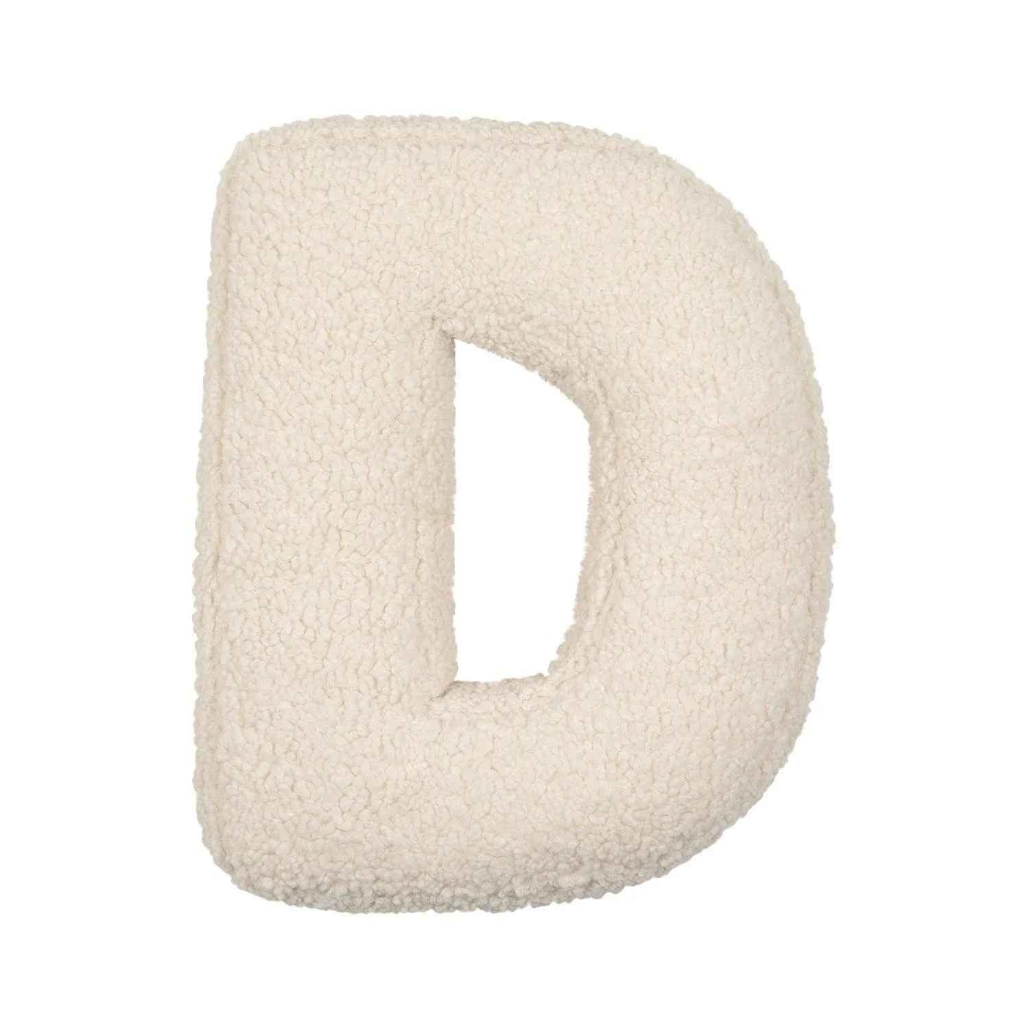 Bouclé Initial Letter Pillow | For Kids and Learning