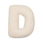 Bouclé Initial Letter Pillow | For Kids and Learning
