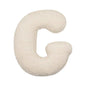 Bouclé Initial Letter Pillow | For Kids and Learning