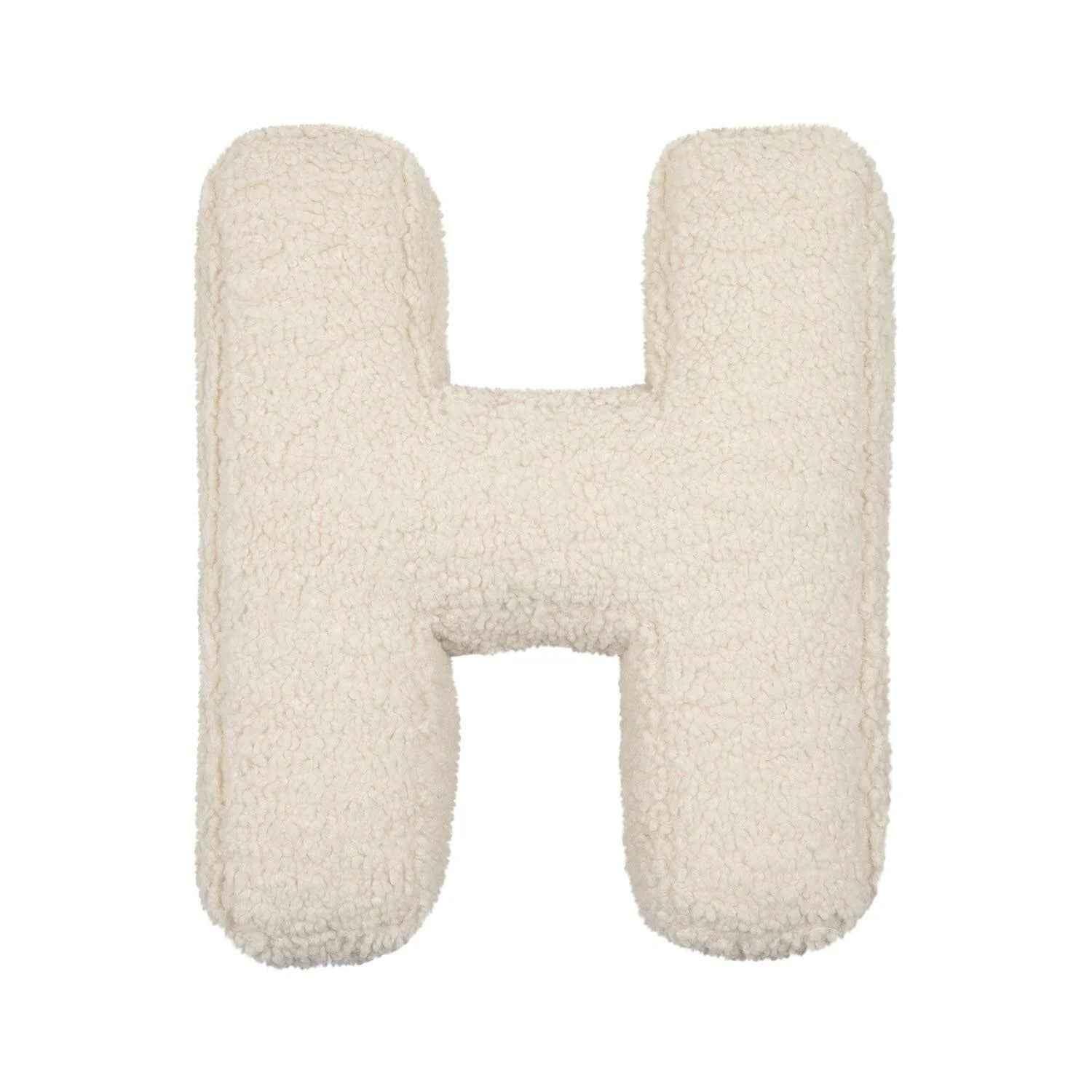 Bouclé Initial Letter Pillow | For Kids and Learning