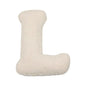 Bouclé Initial Letter Pillow | For Kids and Learning