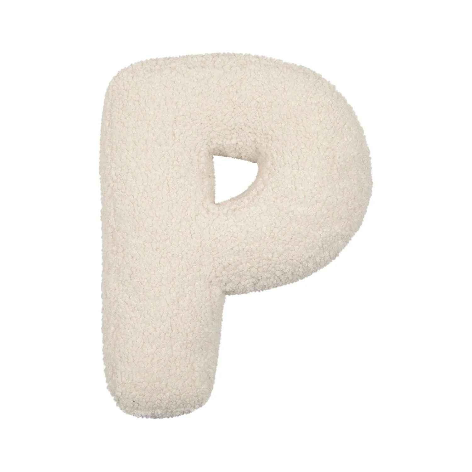 Bouclé Initial Letter Pillow | For Kids and Learning