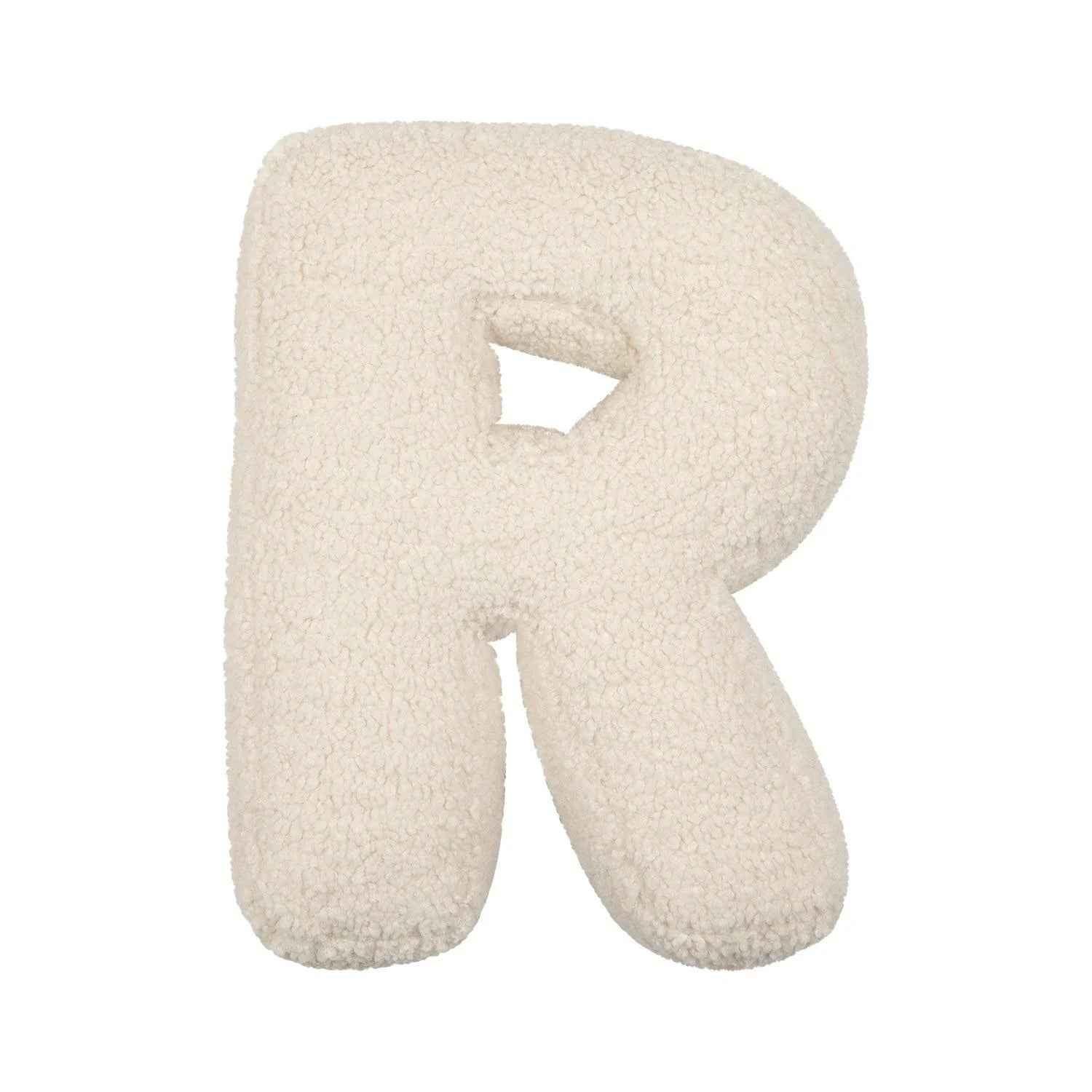 Bouclé Initial Letter Pillow | For Kids and Learning