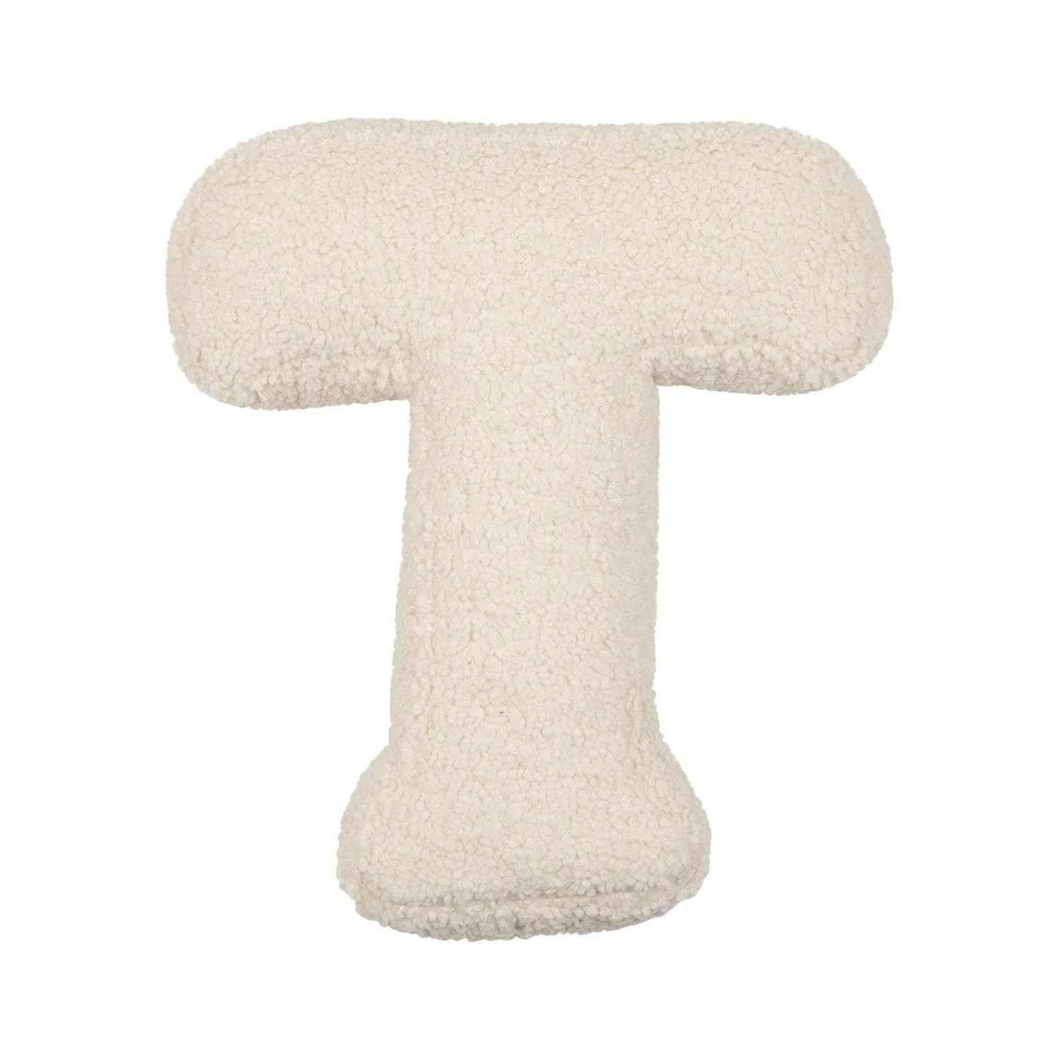 Bouclé Initial Letter Pillow | For Kids and Learning