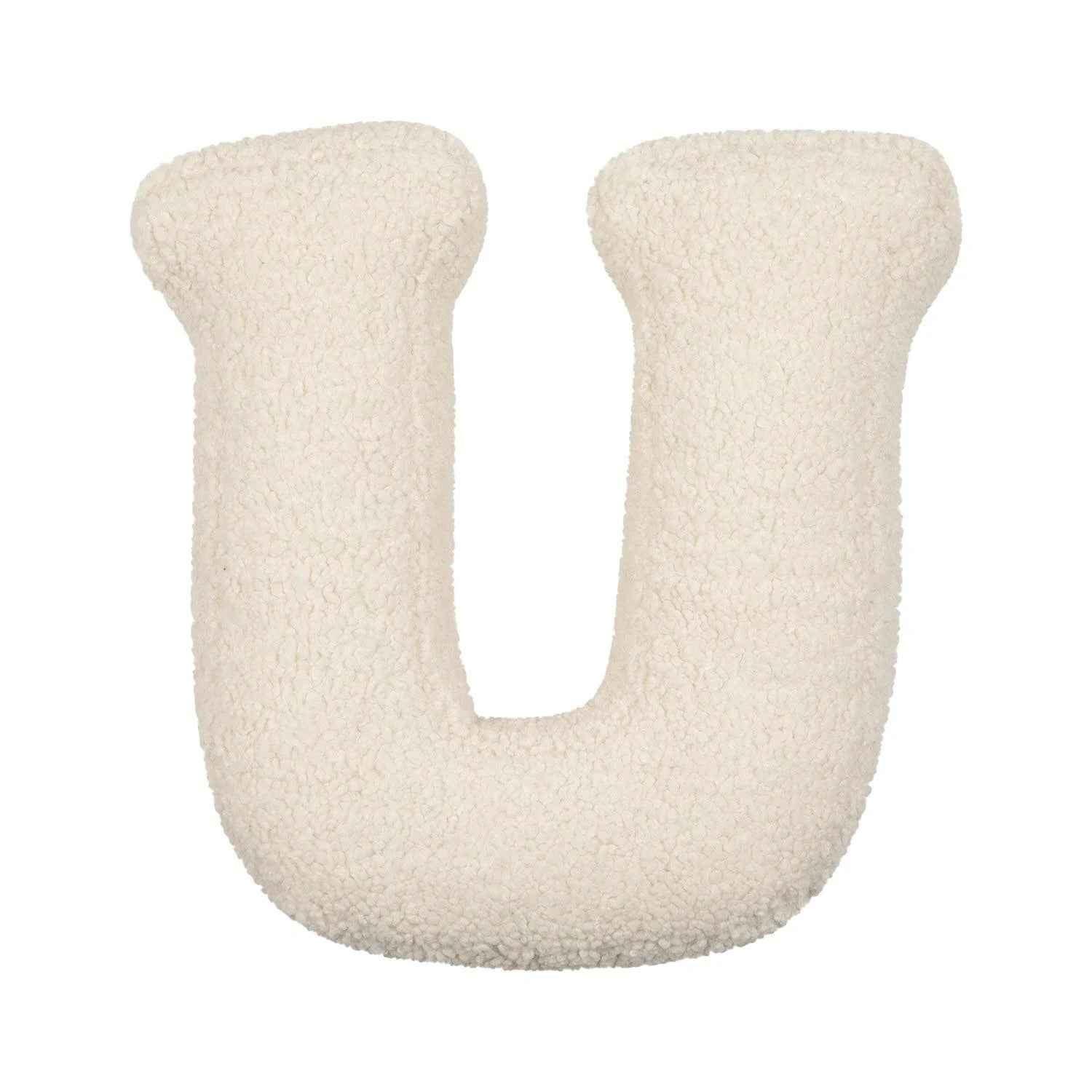 Bouclé Initial Letter Pillow | For Kids and Learning