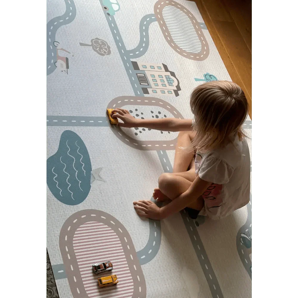 Alfombra vinílica infantil 120x160 cm | Diseño City