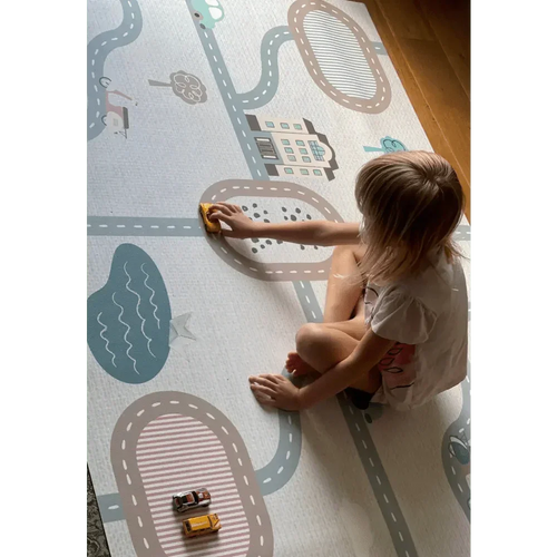 Tapete infantil em vinil 120x160 cm | Cidade