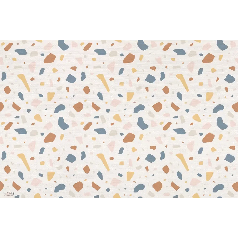 Alfombra vinílica resistente 120x160 cm | Terrazzo infantil
