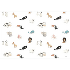 Alfombra vinílica infantil con diseños de animales | 120x160 cm