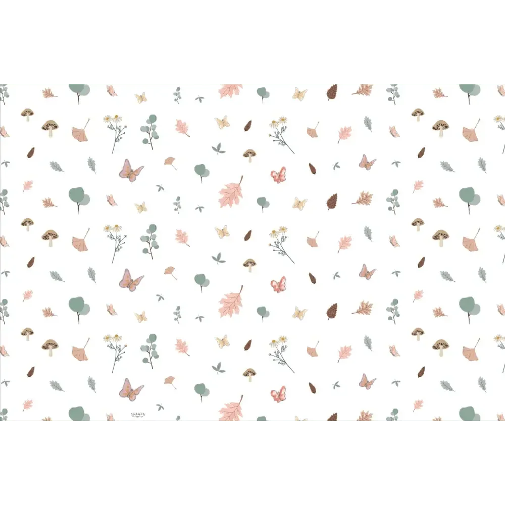 Children's vinyl rug flowers 120x160 Cm