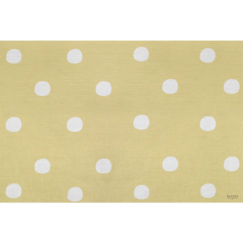 Alfombra Vinilica 120x160 Mod. DOTS MOSTAZAAlfombraHome & Garden > Decor > Rugs
