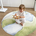Alfombra vinílica planeta 95cm | resistente y lavable
